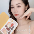 Palette de fard à paupières mate maquillage colorée mate